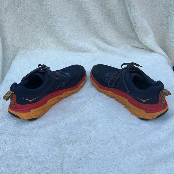 Hoka men sz US 10 2E / EU 44 in EUC M Challenger ATR 6 Wide navy blue orange - Picture 4 of 7